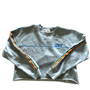Levi’s XS ladies gray cropped sweatshirt